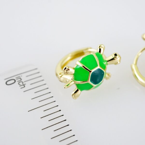 E2030 Earrings - Aretes - Zircon Stone - 14K Real Color