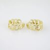E2034 Earrings - Aretes - Plain - 14K Real Color