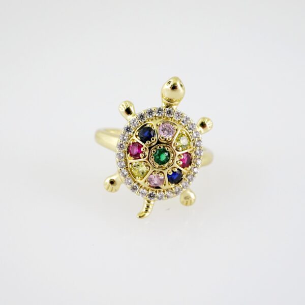 R698.1 RING - ANILLO - Zircon Stone - 14K Real Color