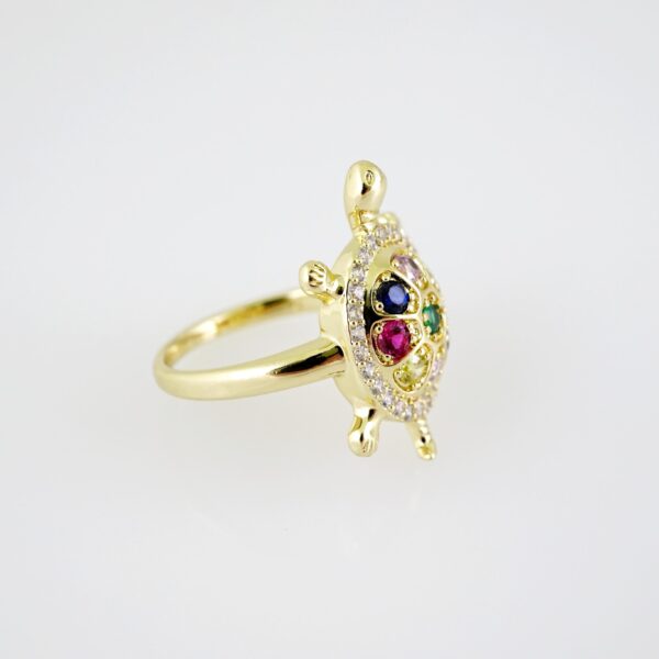 R698.1 RING - ANILLO - Zircon Stone - 14K Real Color