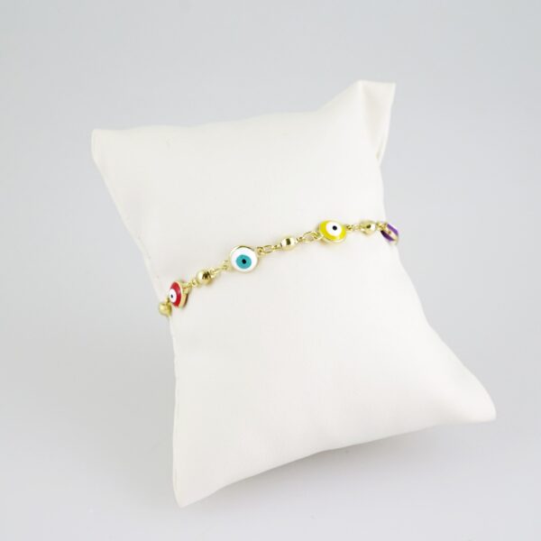 B1410 Bracelet - Pulseras - Plain - 14K Real Color - OJITOS