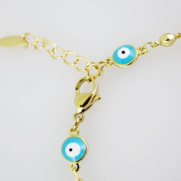 B1410 Bracelet - Pulseras - Plain - 14K Real Color - OJITOS