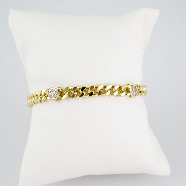 B1412 Bracelet - Pulseras - Zircon Stone - 14K Real Color