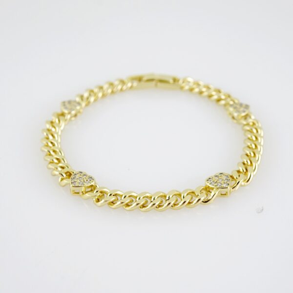 B1412 Bracelet - Pulseras - Zircon Stone - 14K Real Color