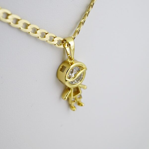 SET1533 Cadenas & Colgantes - Chain - Pendants -  14K Real Color - Zircon Stone - 3mmX45cm