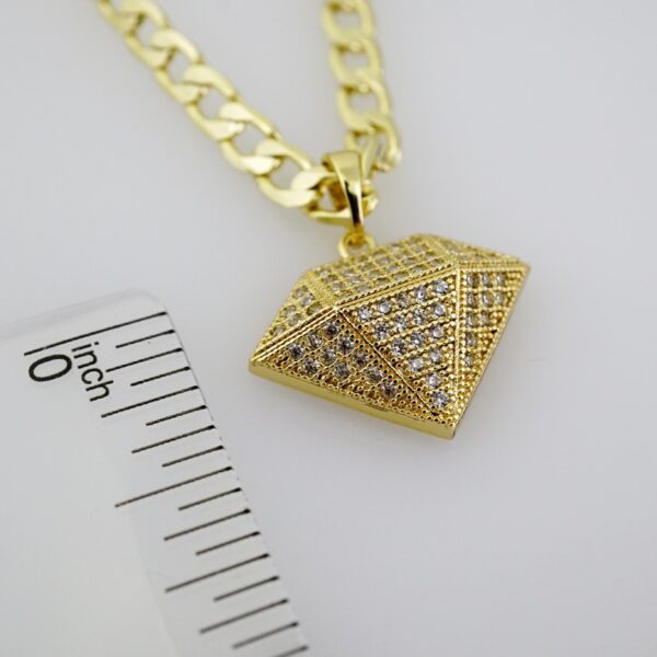 SET1534 Cadenas & Colgantes - Chain - Pendants -  14K Real Color - Zircon Stone - 4mmX50cm