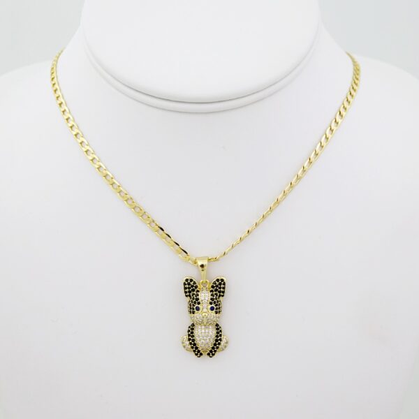 SET1535 Cadenas & Colgantes - Chain - Pendants -  14K Real Color - Zircon Stone - 3mmX45cm