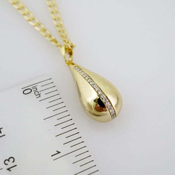 SET1536 Cadenas & Colgantes - Chain - Pendants -  14K Real Color - Zircon Stone - 3mmX45cm