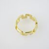 R703 RING - ANILLO - Plain - 14K Real Color - Image 2