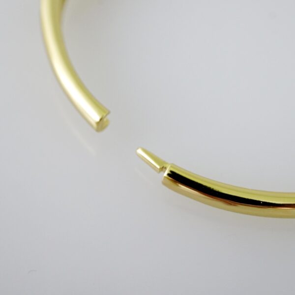 P382 Bangle - Pulsos - 14K Real Color - Zircon Stone - Image 3