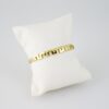 P383  Bangle - Pulsos - 14K Real Color - Zircon Stone