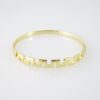 P383  Bangle - Pulsos - 14K Real Color - Zircon Stone - Image 2