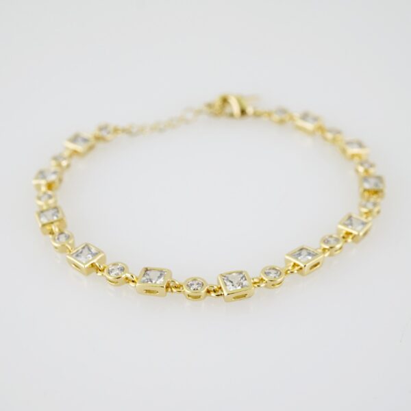 B1416 Bracelet - Pulseras - Zircon Stone - 14K Real Color