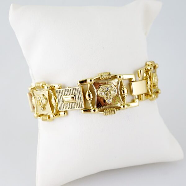 B1417 Bracelet - Pulseras - Plain - 14K Real Color