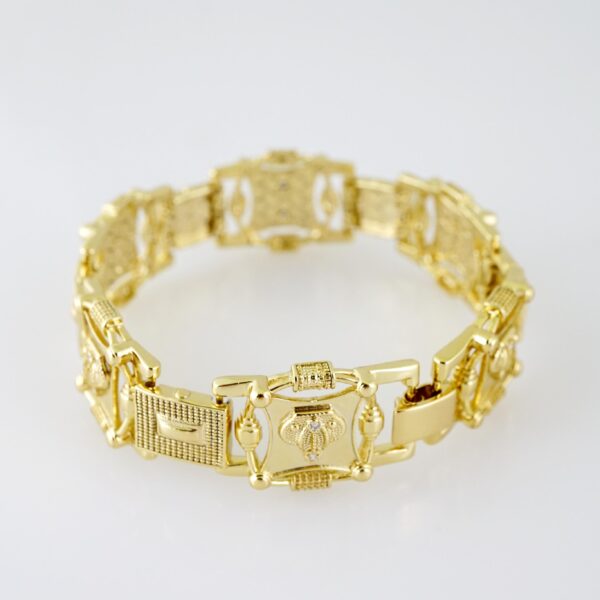 B1417 Bracelet - Pulseras - Plain - 14K Real Color