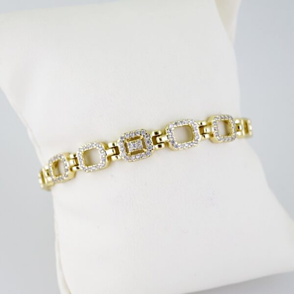 B1429 Bracelet - Pulseras - Zircon Stone - 14K Real Color