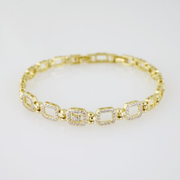 B1429 Bracelet - Pulseras - Zircon Stone - 14K Real Color