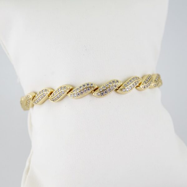 B1431 Bracelet - Pulseras - Zircon Stone - 14K Real Color