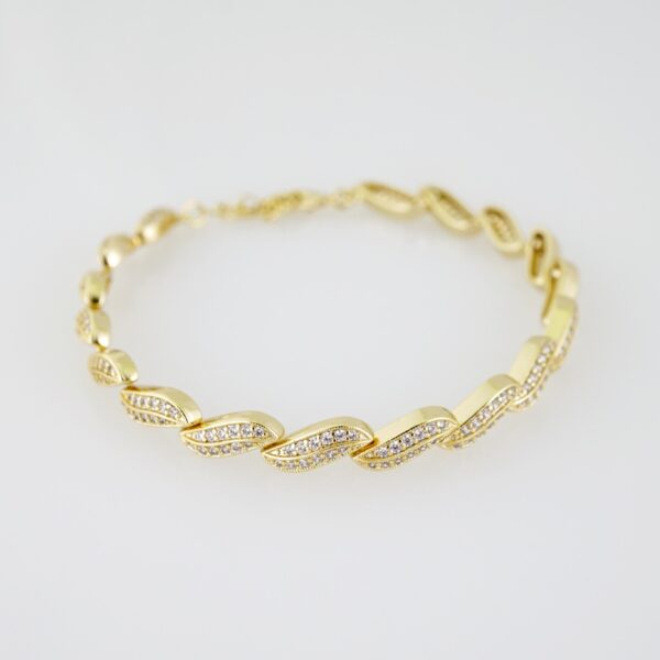 B1431 Bracelet - Pulseras - Zircon Stone - 14K Real Color