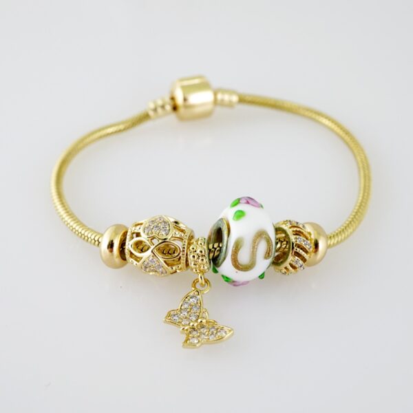 B1436 Bracelet - Pulseras - Zircon Stone - 14K Real Color