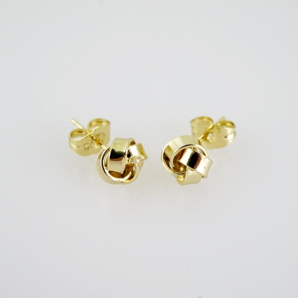 E2064 Earrings - Aretes - Plain - 14K Real Color