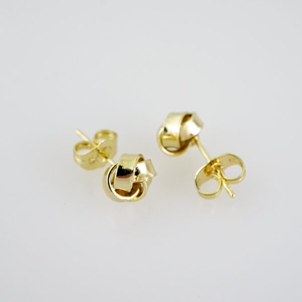 E2064 Earrings - Aretes - Plain - 14K Real Color