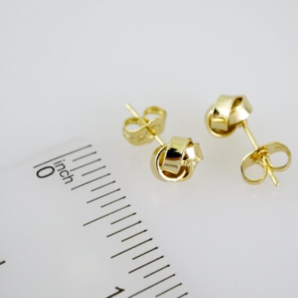E2064 Earrings - Aretes - Plain - 14K Real Color