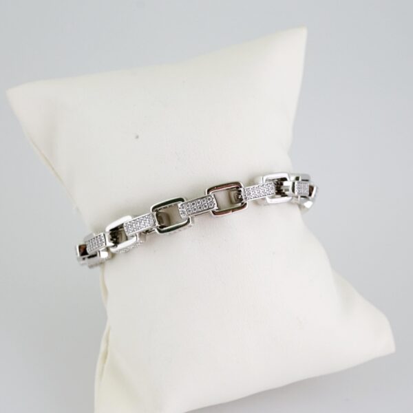 B1439 Bracelet - Pulseras - Zircon Stone - Silver Color