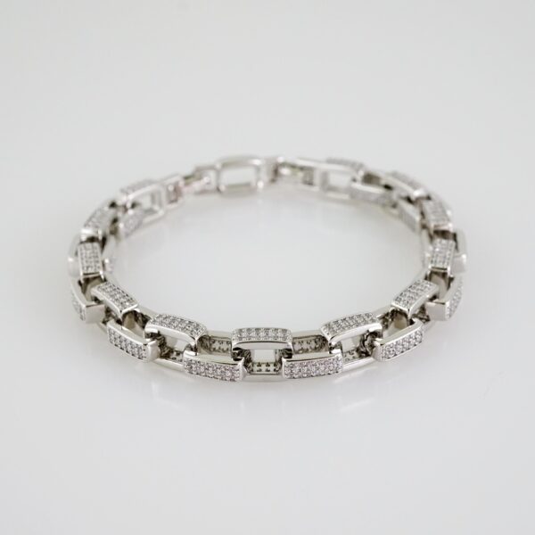 B1439 Bracelet - Pulseras - Zircon Stone - Silver Color