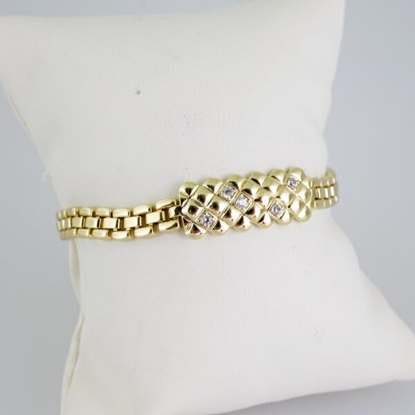 B1441 Bracelet - Pulseras - Zircon Stone - 14K Real Color