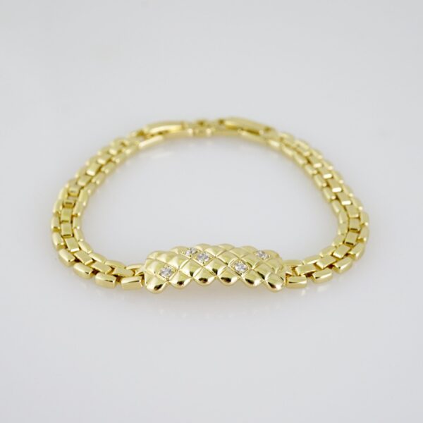 B1441 Bracelet - Pulseras - Zircon Stone - 14K Real Color - Image 2