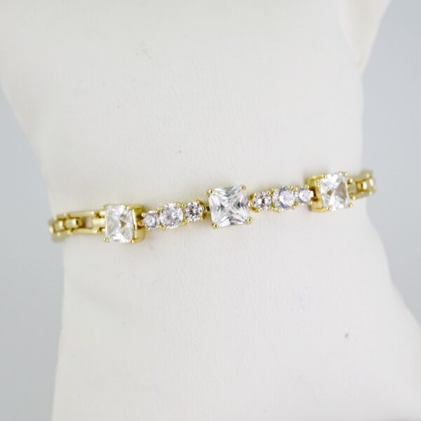 B1442 Bracelet - Pulseras - Zircon Stone - 14K Real Color