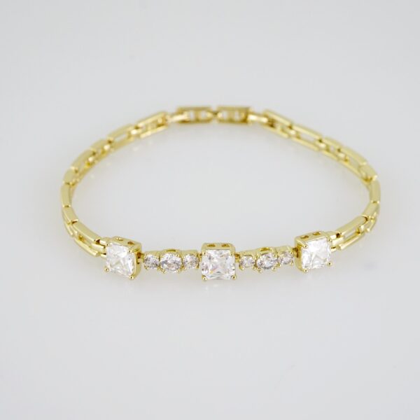 B1442 Bracelet - Pulseras - Zircon Stone - 14K Real Color