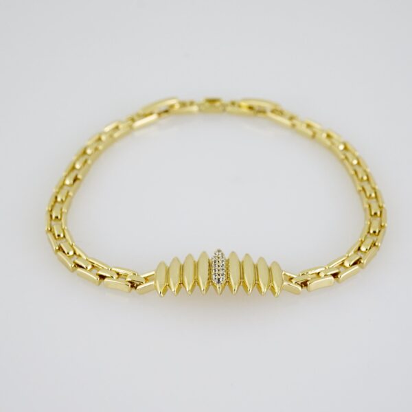 B1445 Bracelet - Pulseras - Zircon Stone - 14K Real Color