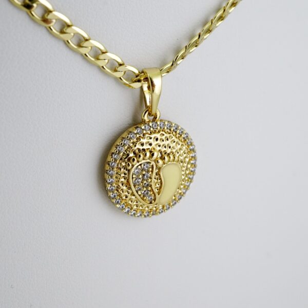 SET1546 Cadenas & Colgantes - Chain - Pendants -  14K Real Color - Zircon Stone - 3mmX60cm