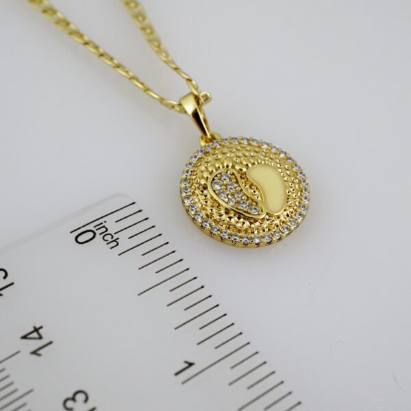 SET1546 Cadenas & Colgantes - Chain - Pendants -  14K Real Color - Zircon Stone - 3mmX60cm