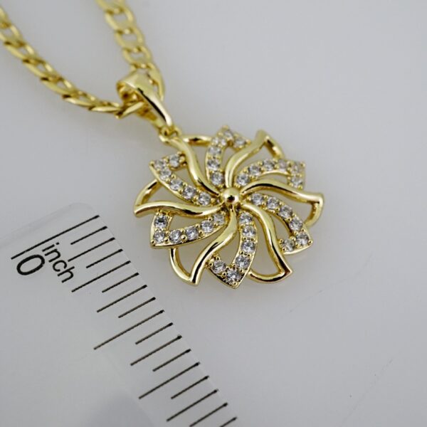 SET1547 Cadenas & Colgantes - Chain - Pendants -  14K Real Color - Zircon Stone - 3mmX60cm