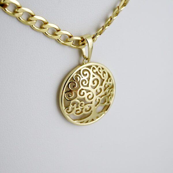 SET1548 Cadenas & Colgantes - Chain - Pendants - Plain - 14K Real Color - 4mmX50cm