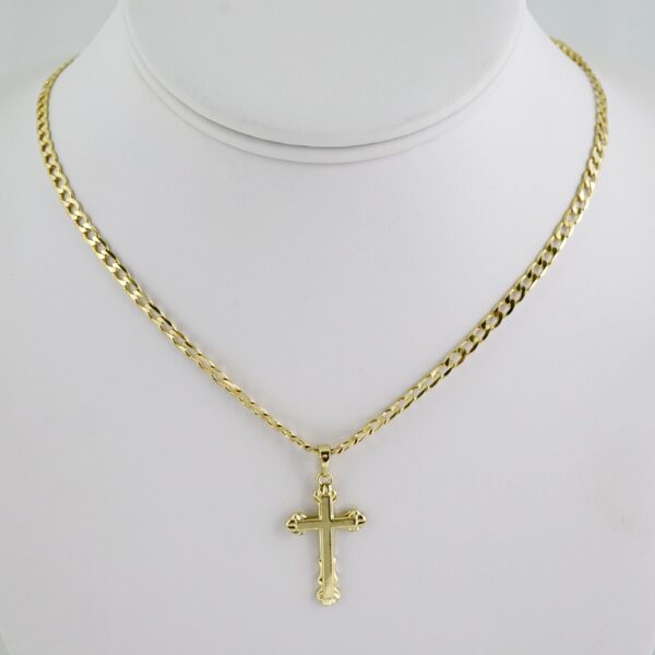 SET1549 Cadenas & Colgantes - Chain - Pendants - Plain - 14K Real Color - 3mmX60cm