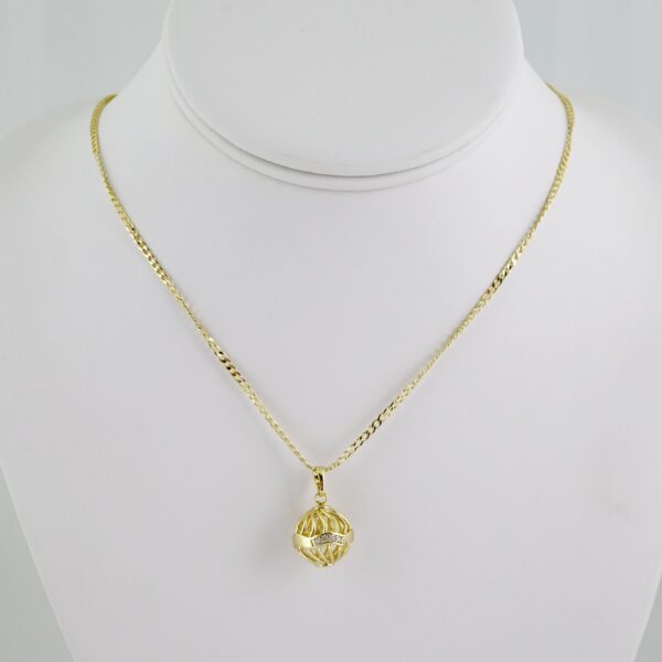 SET1551 Cadenas & Colgantes - Chain - Pendants - Plain - 14K Real Color - 2mmX50cm