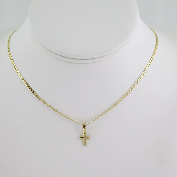 SET1553 Cadenas & Colgantes - Chain - Pendants -  14K Real Color - Zircon Stone - 2mmX50cm
