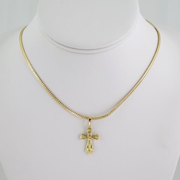 SET1554 Cadenas & Colgantes - Chain - Pendants - Plain - 14K Real Color - 3mmX50cm