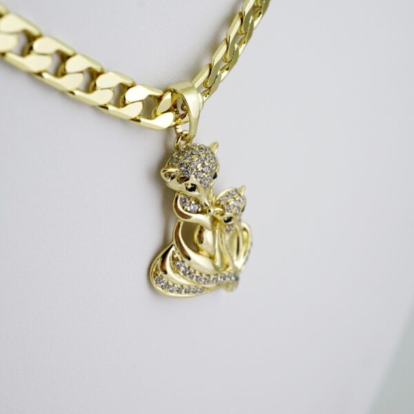 SET1555 Cadenas & Colgantes - Chain - Pendants -  14K Real Color - Zircon Stone - 5mmX45cm