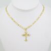 SET1557 Cadenas & Colgantes - Chain - Pendants -  14K Real Color - Zircon Stone - 3mmX45cm - Figaro