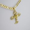 SET1557 Cadenas & Colgantes - Chain - Pendants -  14K Real Color - Zircon Stone - 3mmX45cm - Figaro - Image 2