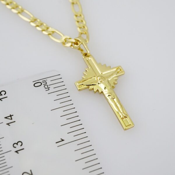SET1558  Cadenas & Colgantes - Chain - Pendants - Plain - 14K Real Color - 3mmX50cm - Figaro
