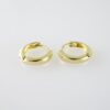 E2074 Earrings - Aretes - Plain - 14K Real Color