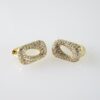 E2075 Earrings - Aretes - Zircon Stone - 14K Real Color