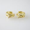 E2076 Earrings - Aretes - Plain - 14K Real Color
