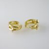 E2076 Earrings - Aretes - Plain - 14K Real Color - Image 2